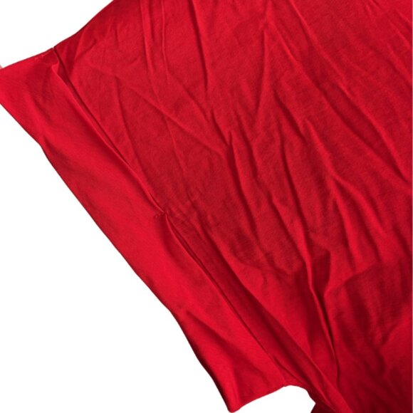 MANGO GORGEOUS 2 PIECE BELTED RED SHIRT DRESS, SZ. 8 - Picture 8 of 10